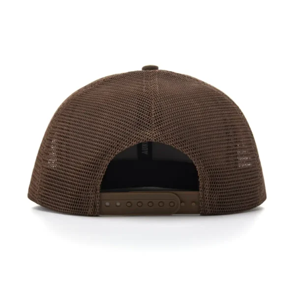 Aung Crown mens mesh trucker hat at the back side SFG-210420-3