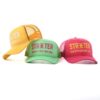 Streeter casual foam trucker hat in yellow, green, or pinkish red SFA-210430-1