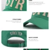 the details of the green baseball cap KN2012242