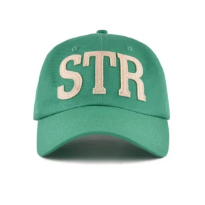 the front side of the green baseball cap KN2012242