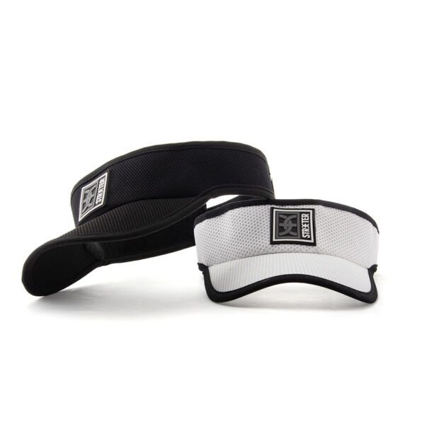 Streeter rubber patch women visor hat available in 2 colors: black and whiteKN2102046