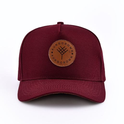 Aung Crown claret baseball cap