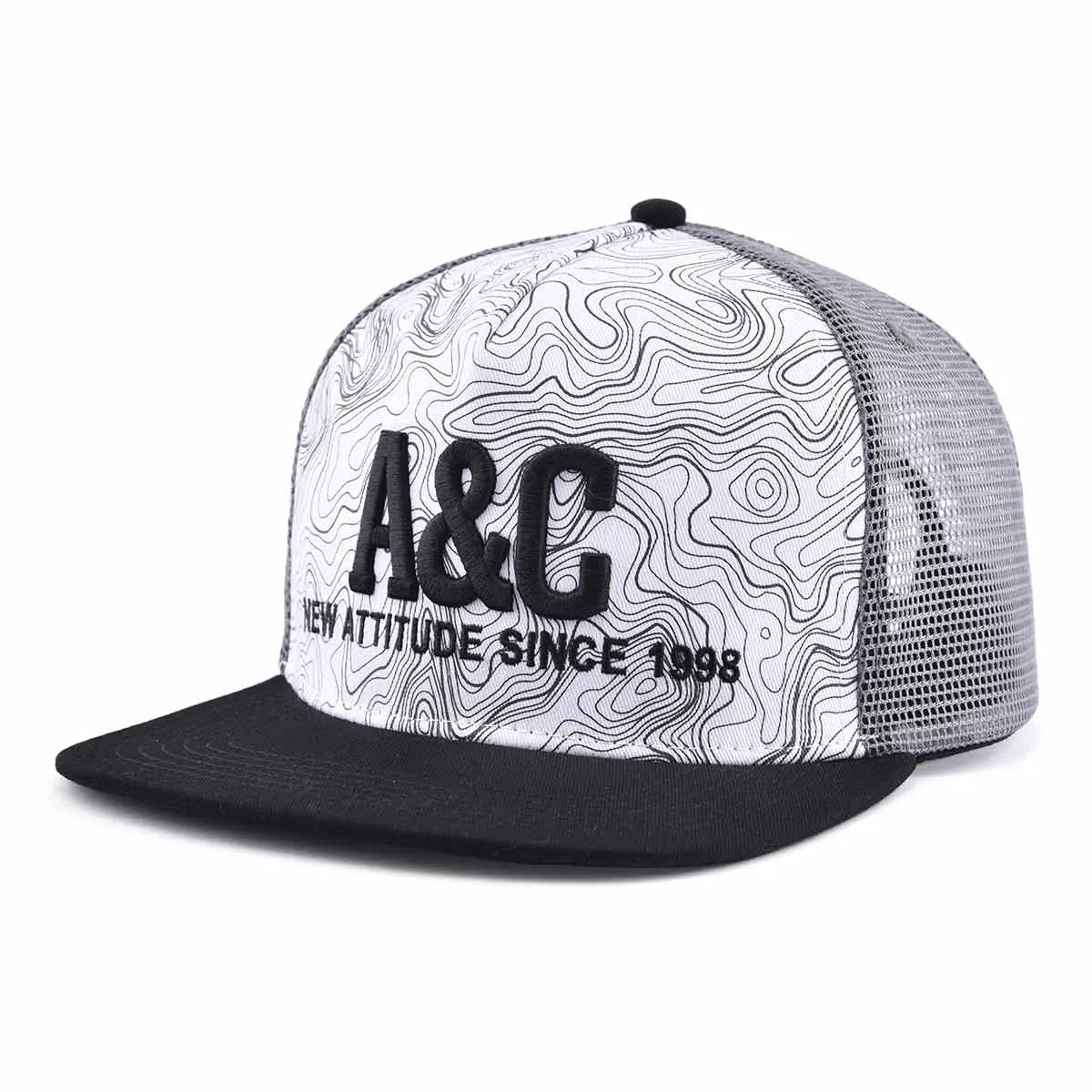 White and black Trucker Hat