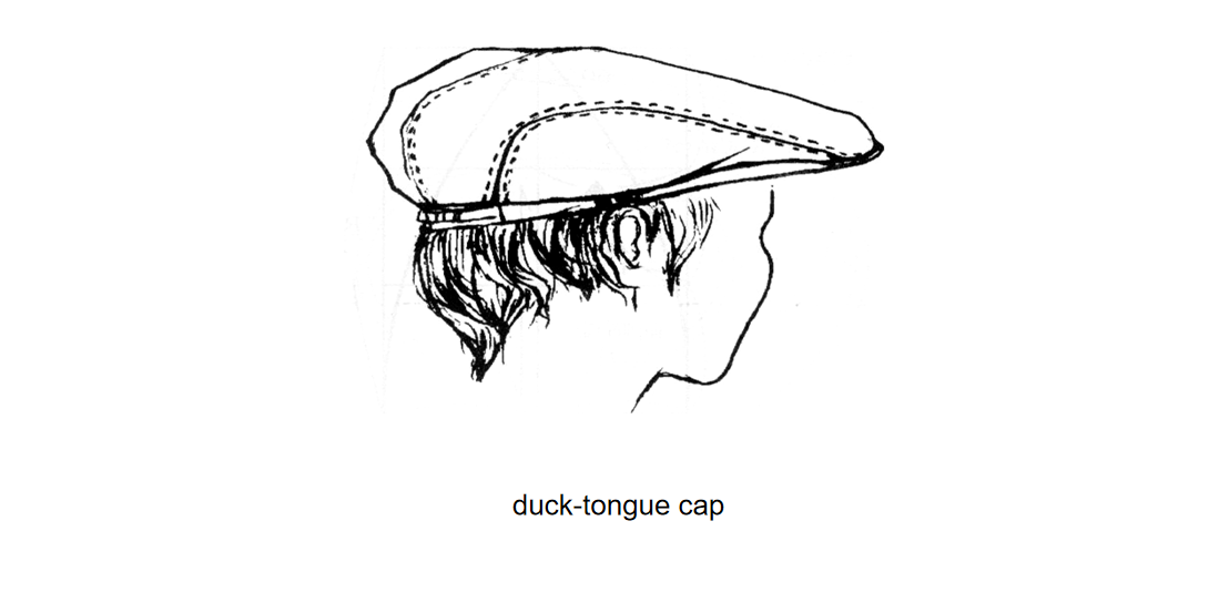 duck-tongue cap - aung crown