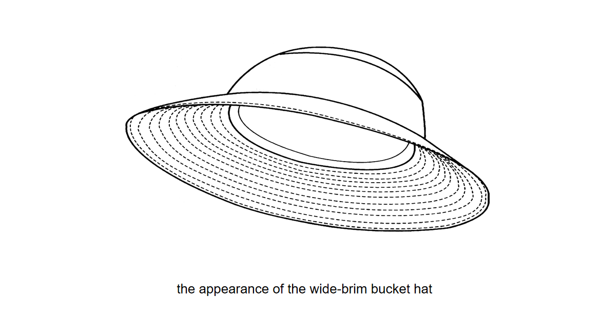 the appearance of the wide-brim bucket hat