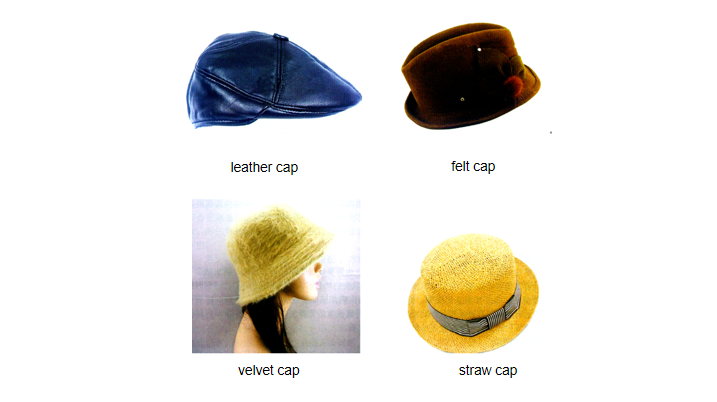 4 different hat types