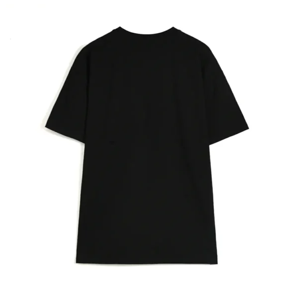 100% cotton black t shirt at the back view SFZ-210531-1