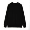 100% cotton crewneck sweatshirt black at the back view SFZ-210518-2