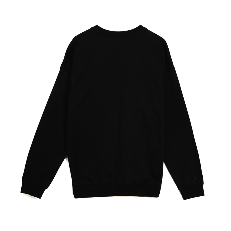 Aung Crown black sweatshirt mens at the back view KN2101274 Aung Crown black sweatshirt mens at the back view KN2101274