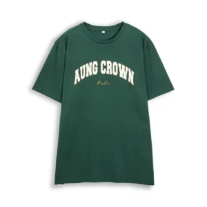 Aung Crown green and purple t shirt in green color KN2103161