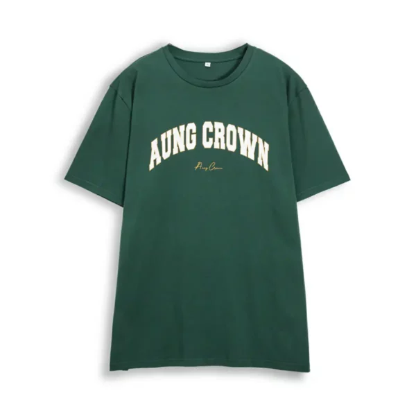 Aung Crown green and purple t shirt in green color KN2103161