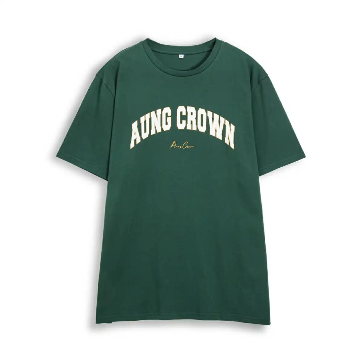 Aung Crown green and purple t shirt in green color KN2103161 Aung Crown green and purple t shirt in green color KN2103161