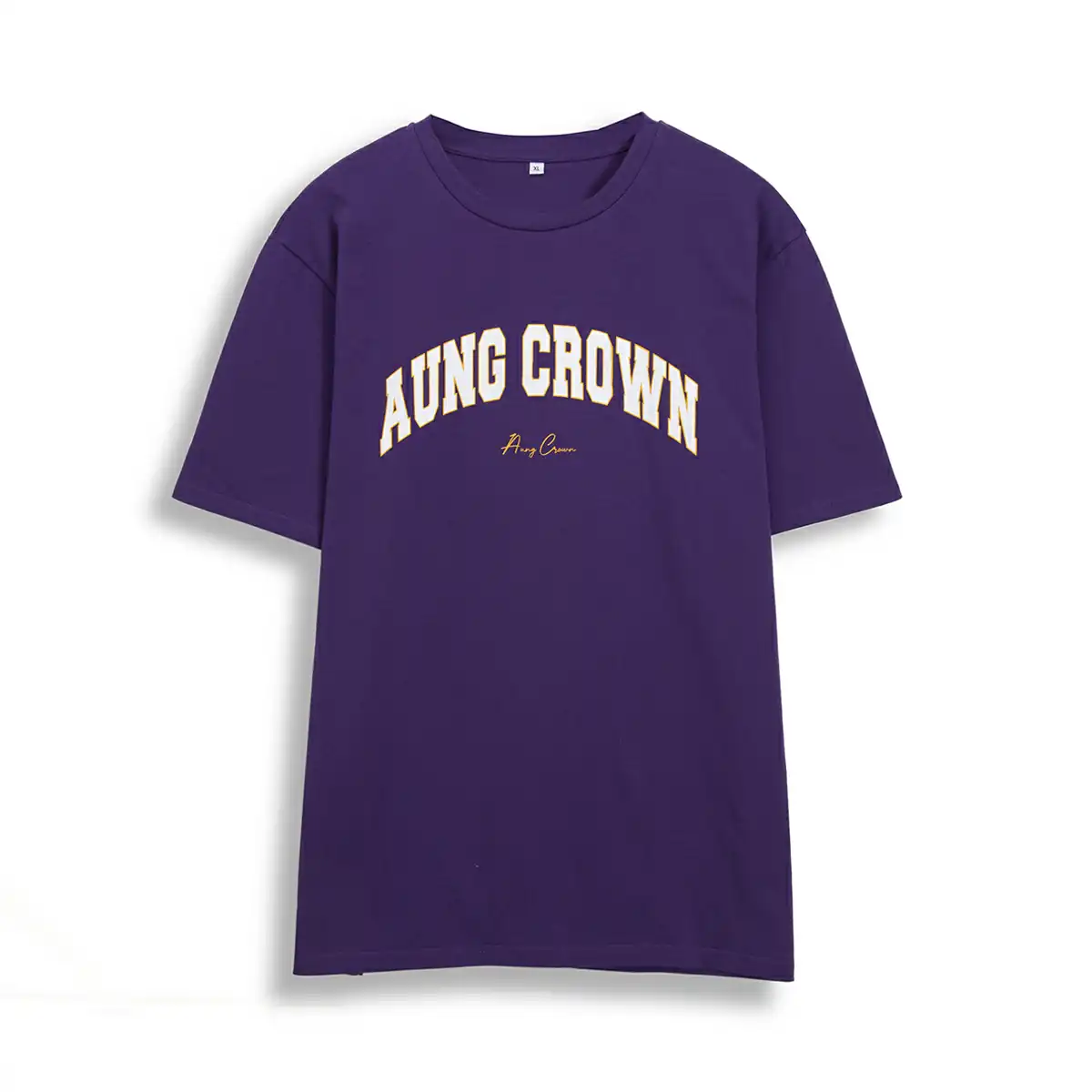 Aung Crown green and purple t shirt in purple color KN2103161 Aung Crown green and purple t shirt in purple color KN2103161