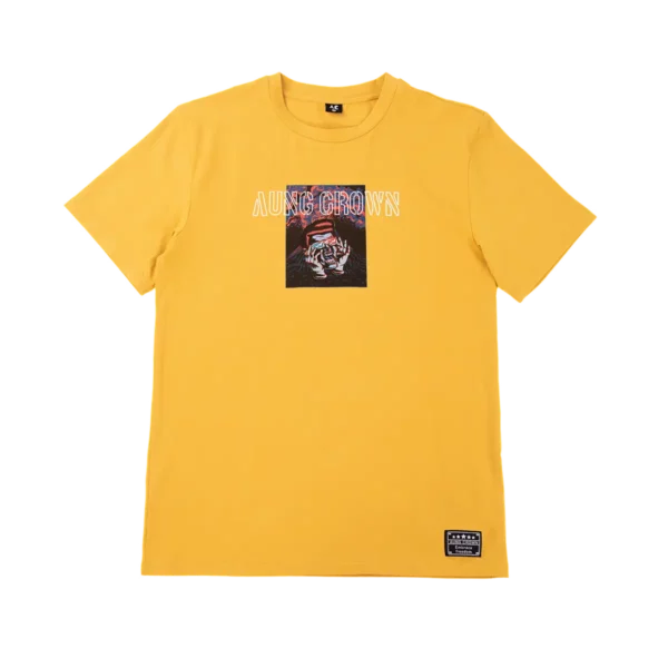 Aung Crown men yellow t shirt 20201013-T000584-Ckim