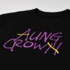 Aung Crown puff print cotton black t shirt for men SFZ-210709-1