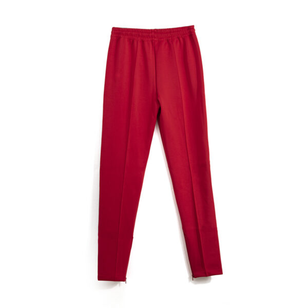 red tracksuit men - long pants- at back view KN2102241