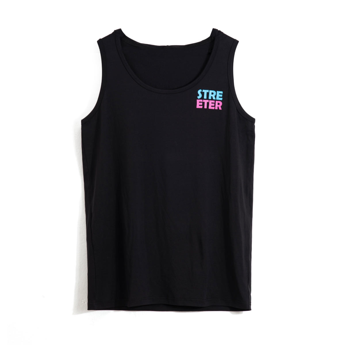 SFA-210419-1-women black tank top SFA-210419-1-omen black tank top at front view