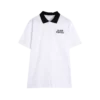 white pique polo t shirt SFA-210419-3