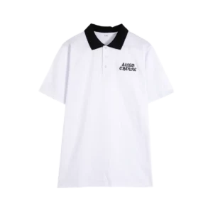 white pique polo t shirt SFA-210419-3