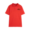 red pique polo t shirt SFA-210419-3