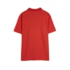 red pique polo t shirt at the back view SFA-210419-3