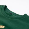 green sweatshirt with a ribbed crew neck KN2102261