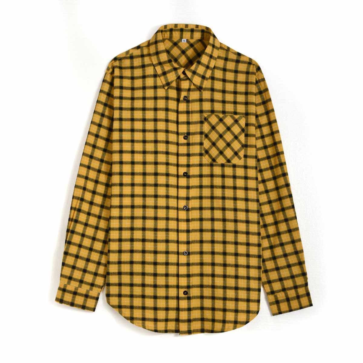lattice yellow mens yellow check shirt SFA-210331-4 lattice yellow mens yellow check shirt SFA-210331-4
