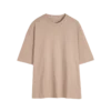 light khaki ribbed t shirt SFA-210330-8