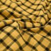 long sleeve yellow mens yellow check shirt SFA-210331-4