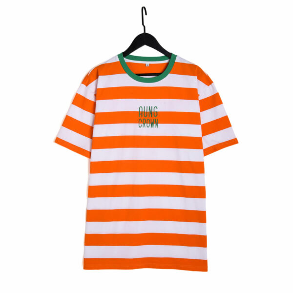 orange and white stripe t shirt kn2101273