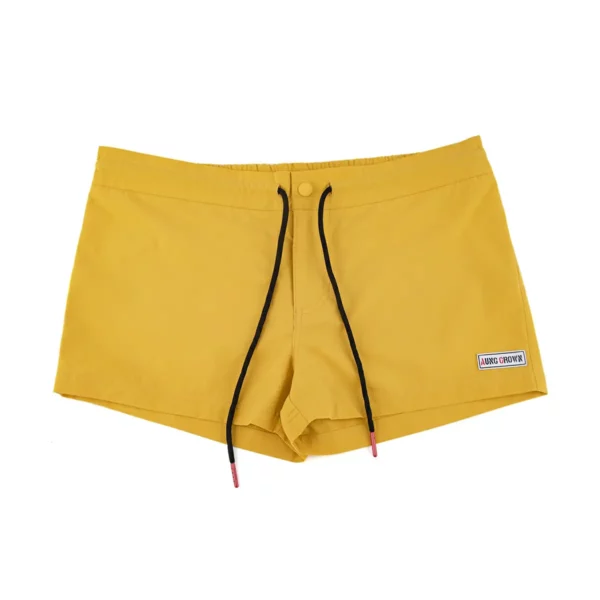 yellow sweat shorts women SFA-210420-2